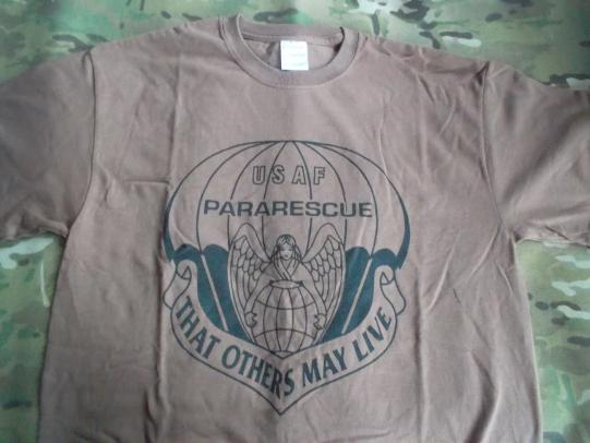 USAF US AIR FORCE SF SPECIAL FORCES PJ PARA RESCUE T SHIRT NEW