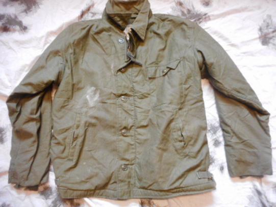 1977 US NAVY USN ISSUE A2 A 2 COAT jacket OG GREEN L LARGE polar sea