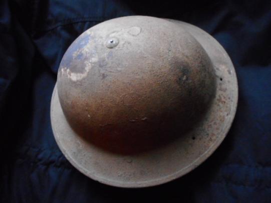 WW2 BRITISH 8th ARMY HELMET DESERT RATS sand camo 1942 DATED