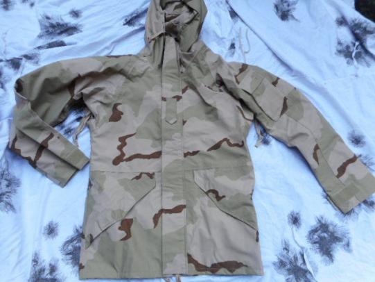 GENUINE US ECWCS USA tri Desert CAMO gore tex goretex PARKA COAT JACKET S L new