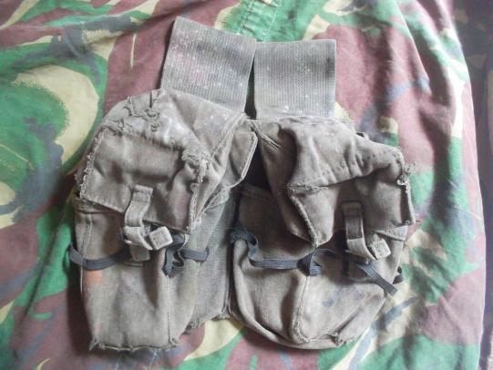 rare MECO 1978 GENUINE SAS DROP 58 WEBBING L1A1 SLR MAG AMMO POUCH FALKLANDS