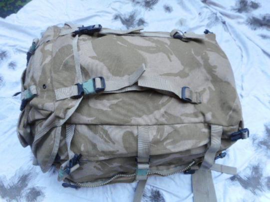 BRITISH ARMY ISSUE DDPM DESERT DPM PRI INFANTRY bowman radio BERGEN PATROL PACK DAY SACK