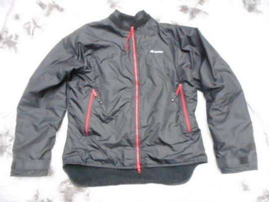 BUFFALO dp PERTEX & PILE FLEECE mountain SHIRT BELAY JACKET COAT rare black red