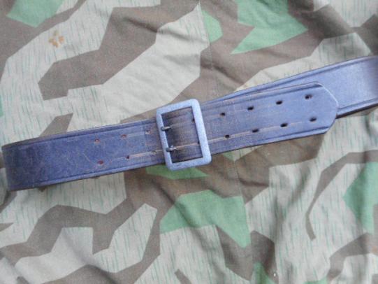 WW2 GERMAN ARMY / WAFFEN SS OFFICERS claw buckle BLACK LEATHER BELT