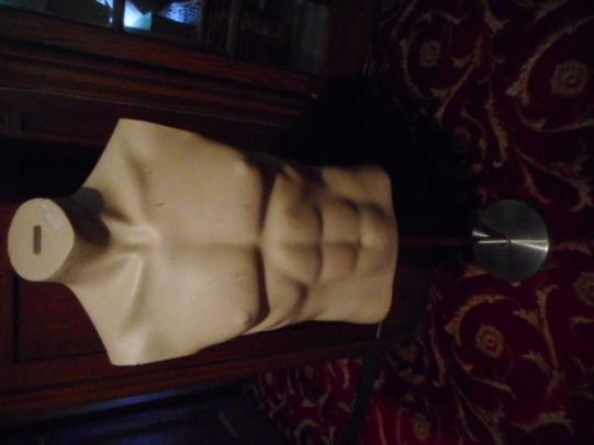 NICKLEBY TAILORS DUMMY BUST MALE man 1/2 SIZE MANNEQUIN uniform tunic display