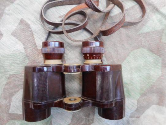 rare WW2 GERMAN ARMY / WAFFEN SS BAKERLITE bakerlight DIENSTGLAS BINOCULARS