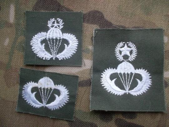 SOUTH KOREA parachute PARATROOPER PARA WINGS BADGE SET BASIC SENIOR MASTER
