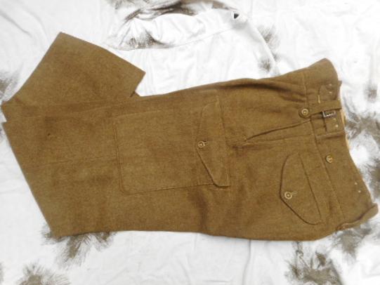 rare BRITISH ARMY 1952 DATED 1949 PATTERN BATTLE DRESS TROUSERS
