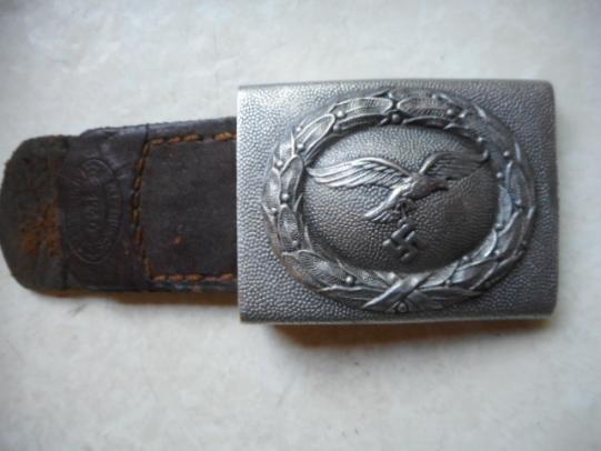 ORIGINAL EARLY WW2 GERMAN LUFTWAFFE AIRFORCE fallschirmjager  ALLOY BELT BUCKLE 1940 DATED