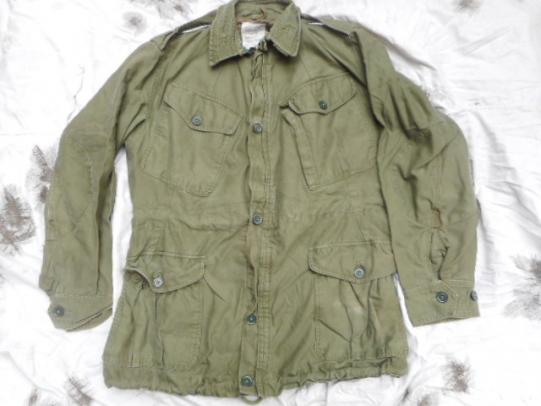 ORIGINAL rare BRITISH ARMY ISSUE 1960 60 PATTERN OG GREEN COMBAT JACKET SIZE 5