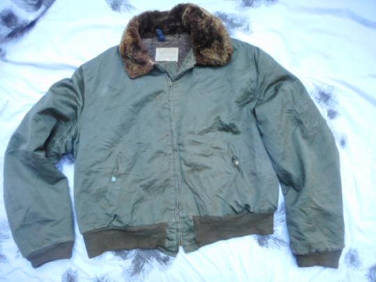 ORIGINAL VINTAGE US AIR FORCE USAF B15 B 15 PILOT BOMBER JACKET WW2 L - XL