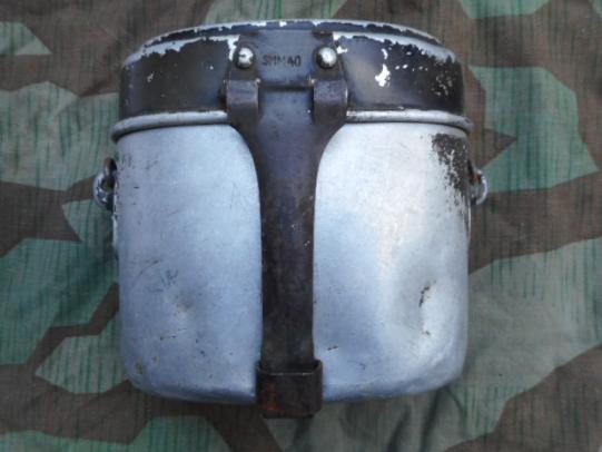 original EARLY WW2 GERMAN ARMY heer WAFFEN SS MESS TIN set SMM40 WAL38 DATED