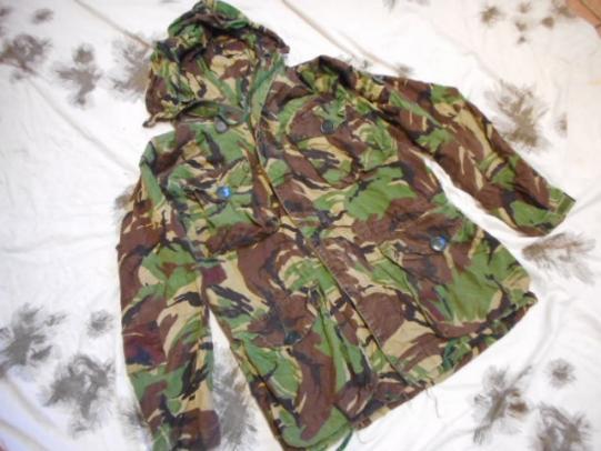 RARE Genuine issue FALKLANDS WAR DPM ARCTIC sas WINDPROOF SMOCK rear rank slide