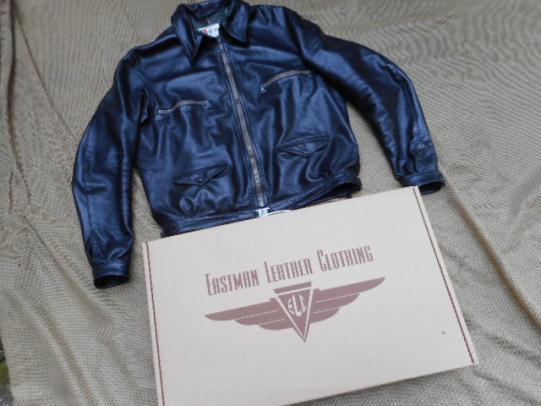 GENUINE EASTMAN LEATHER hartmann WW2 GERMAN LUFTWAFFE FLYING JACKET black