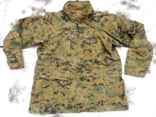 GENUINE USMC US MARINES MARINE woodland marpat GORETEX WATERPROOF APEC PARKA L