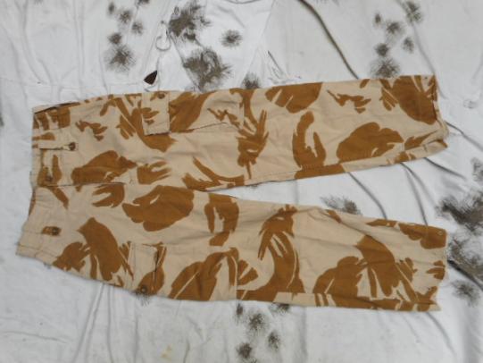 Super rare GENUINE old type RARE GULF WAR 1 sparse DESERT DPM DDPM COMBAT TROUSERS