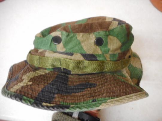 GENUINE ISSUE USA US woodland camo JUNGLE BOONIE HAT medium 7 1/4  58CM
