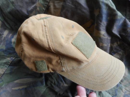 FLEXFIT contractor warrior BASEBALL base ball CAP HAT tan L XL Afghanistan worn