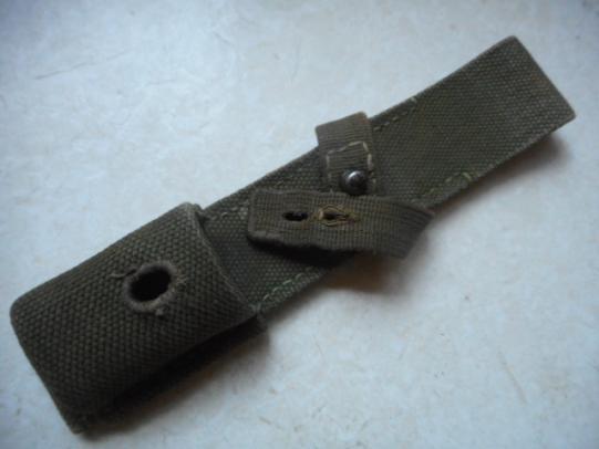 WW2 GERMAN ARMY DAK afrikakorps EARLY pea GREEN TROPICAL WEBBING BAYONET FROG