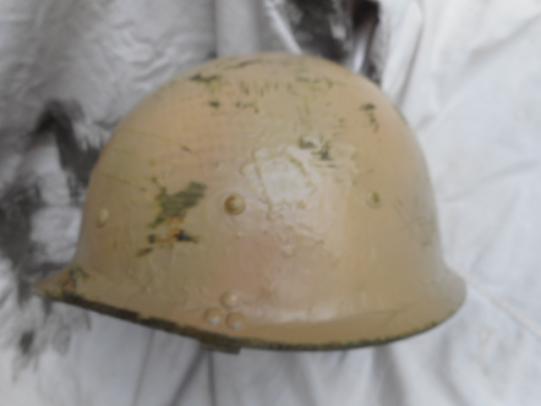 ORIGINAL GENUINE IRAQ IRAQI HELMET M1 type DESERT TAN DAK CAMO gulf war 2