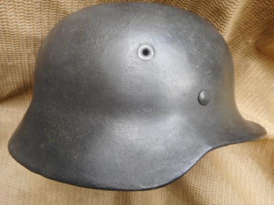 ORIGINAL WW2 GERMAN ARMY / ELITE Waffen SS m40 STEEL COMBAT HELMET none decal