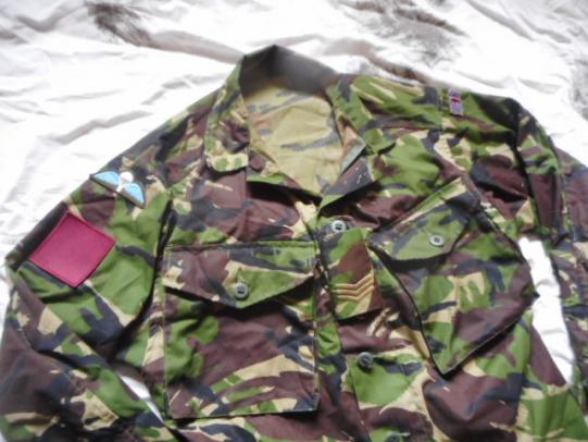 1 PARA UKSF SF SG SOLDIER 95 S95 CS95 dpm COMBAT shirt PARA PARATROOPER 170/96 M