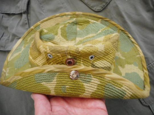 ORIGINAL REAL in country made BOONIE JUNGLE HAT out of parachute canopy ARVN US ARMY SF