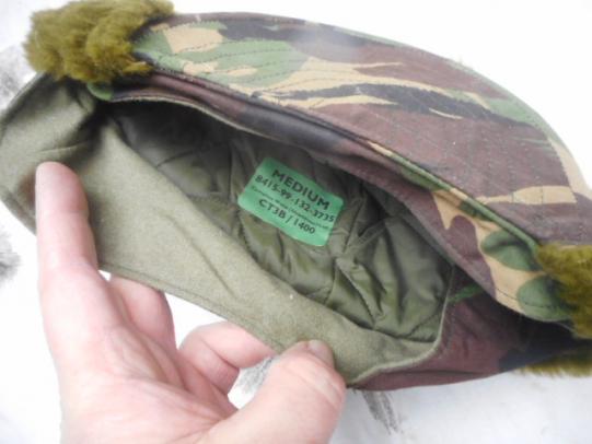 BRITISH ARMY / SAS / RM issue falklands war dpm ARCTIC PATROL HAT new + sticker label