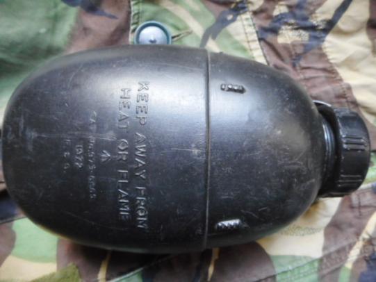 BRITISH ARMY issue 58 PATTERN WATER BOTTLE canteen FALKLANDS WAR 1972 DATED