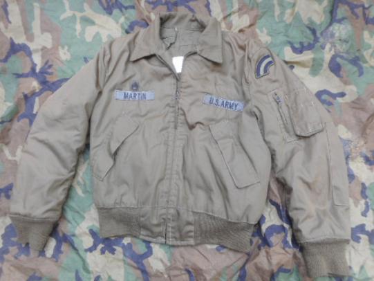 GENUINE 1991 USA US Army ISSUE fr TANKERS tank armour crew pilot bomber MA1 COAT JACKET