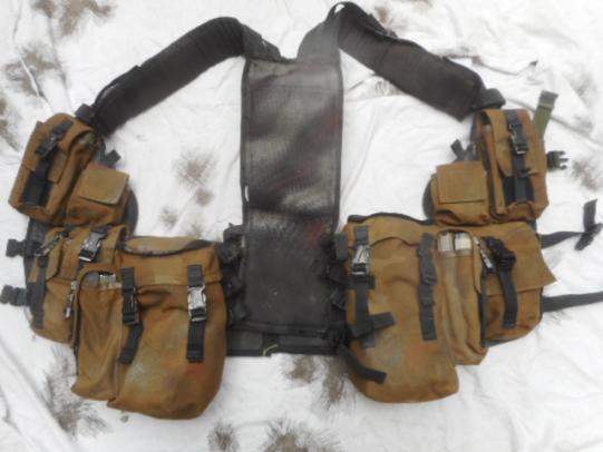 ORIGINAL M83 83 pattern SOUTH AFRICAN COMBAT VEST LBE nutra brown MODIFIED