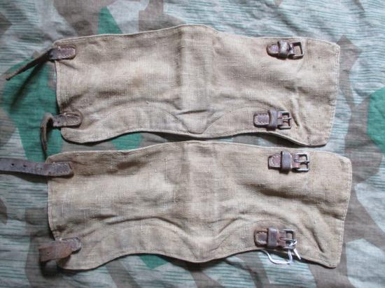 ORIGINAL WW2 GERMAN ARMY / Waffen SS ankle boot GAITERS gamaschen