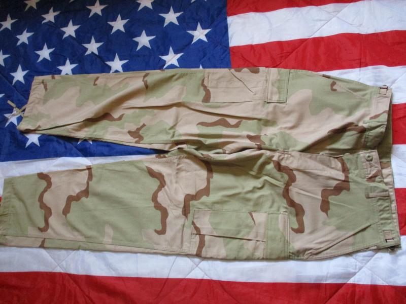 GENUINE USA us issue GULF WAR 1 tri desert CAMO BDU combat PANTS TROUSERS new ML