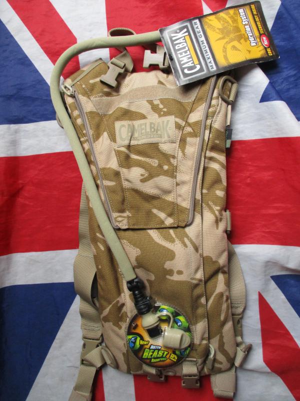 GENUINE BRITISH ARMY SAS ISSUE omega 3 LITRE CAMELBAK DESERT DPM DDPM NEW