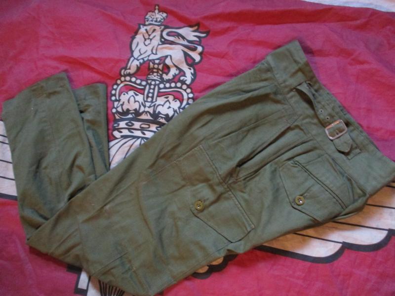 RARE PARACHUTE REGIMENT para sas 1956 OG'S  X WAIST jungle TROUSERS SIZE 1 mint