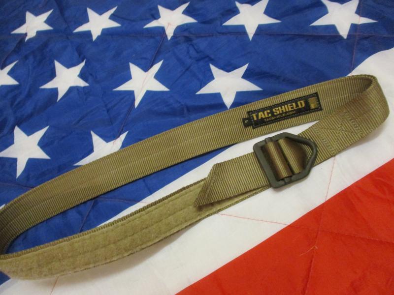 ORIGINAL TAC SHIELD USA made CQB sf RIGGER RIGGERS BELT CT TAN