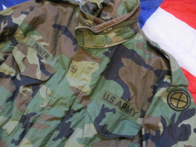 1985 GENUINE US ARMY Issue WOODLAND CAMO M65 COAT combat jacket MEDIUM M S