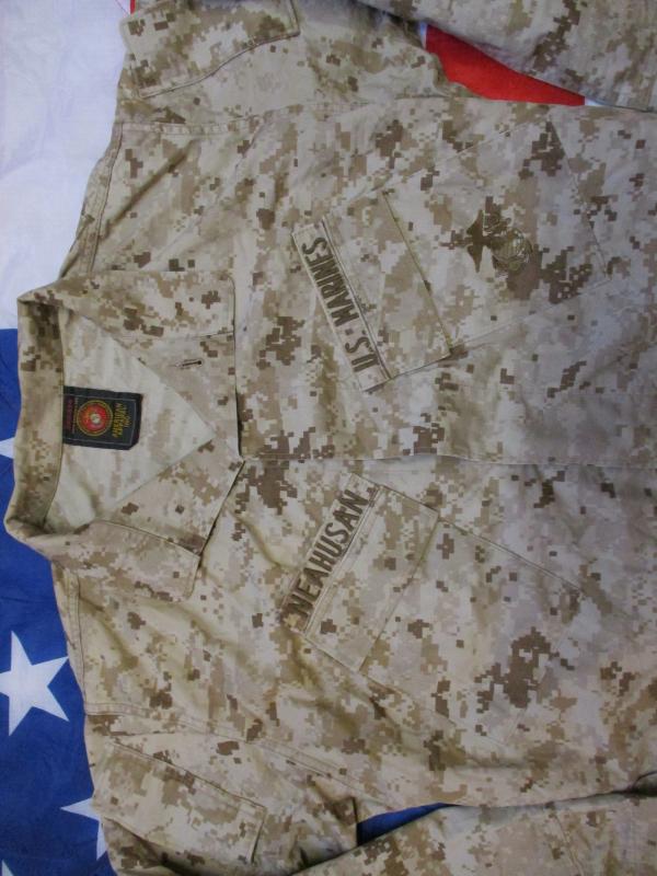 Genuine issue US MARINES USMC MARPAT DESERT marine SHIRT JACKET BLOUSE MCCUU M R