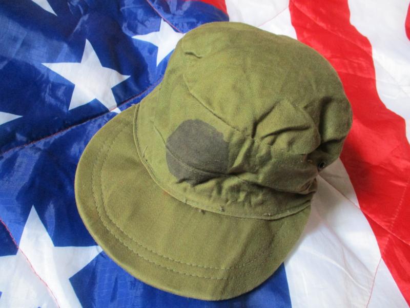 VIETNAM WAR M51 BDU PATROL FATIGUE ranger CAP HAT OG GREEN cats eyes on back