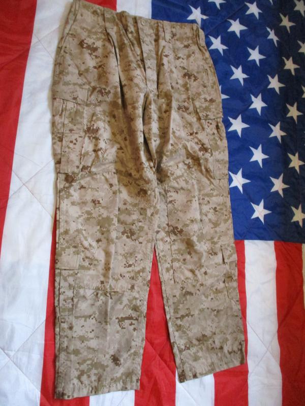 Genuine US MARINES USMC MARPAT FROG DESERT marine DEFENDER M FR TROUSERS L R NEW