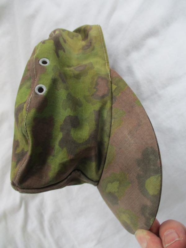 ORIGINAL WW2 GERMAN WAFFEN SS oak leaf A camo CAP feldmutze m43