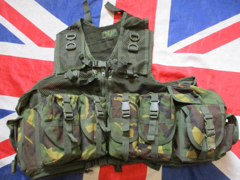 genuine ARKTIS infantry sas jungle CHEST RIG OPS VEST WEBBING UK dpm CAMO