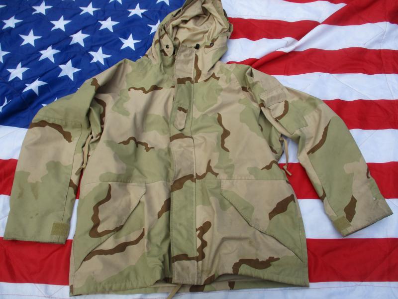 GENUINE US Army ISSUE ECWCS ECW USA desert camo waterproof goretex PARKA COAT XL