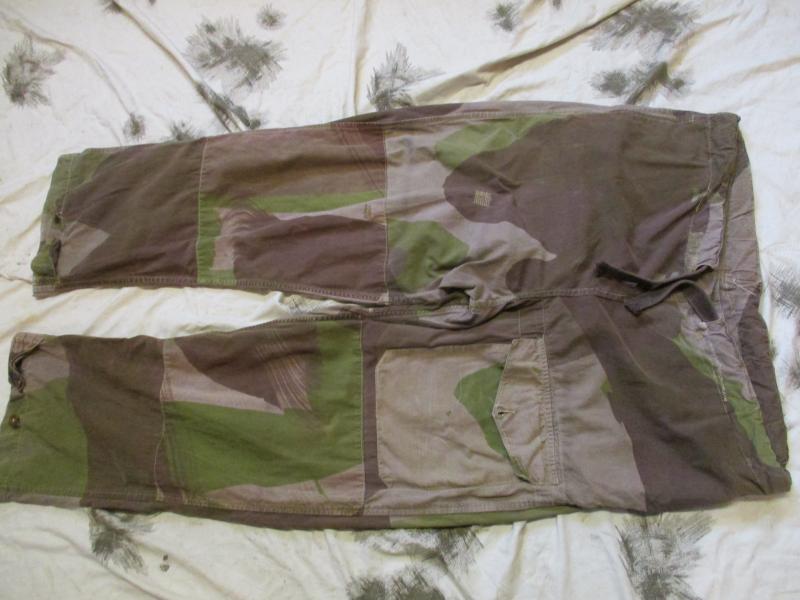 Original 1944 ? BRITISH sas ISSUE WW2 WINDPROOF camo TROUSERS SIZE 6