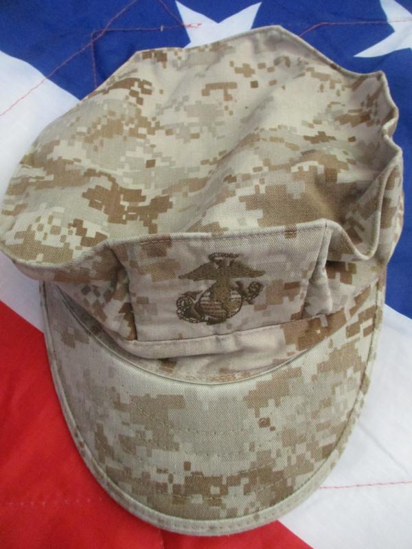 GENUINE SEKRI issue USMC US MARINES marine DESERT MARPAT cover cap HAT Medium