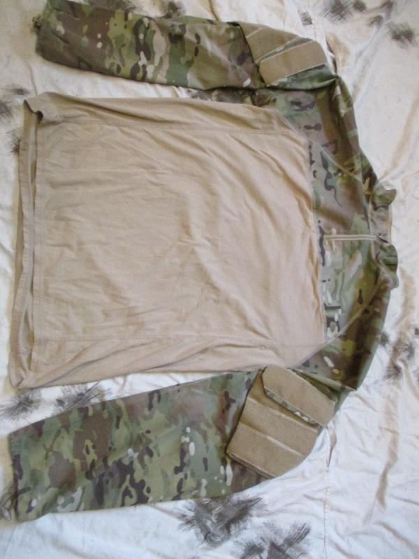 GENUINE rare DANISH ARMY / JAGER  COMBAT ubacs ubac SHIRT MULTICAM mtp LARGE