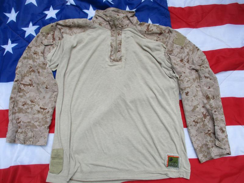 Genuine issue US MARINES USMC MARPAT DESERT marine FR COMBAT ubac FROG SHIRT L R