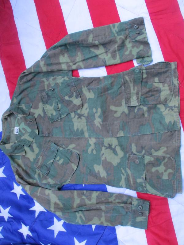 1969 ALPHA INDUSTRIES VIETNAM WAR US ARMY erdl camo SLANT POCKET Jungle COMBAT JACKET COAT m L