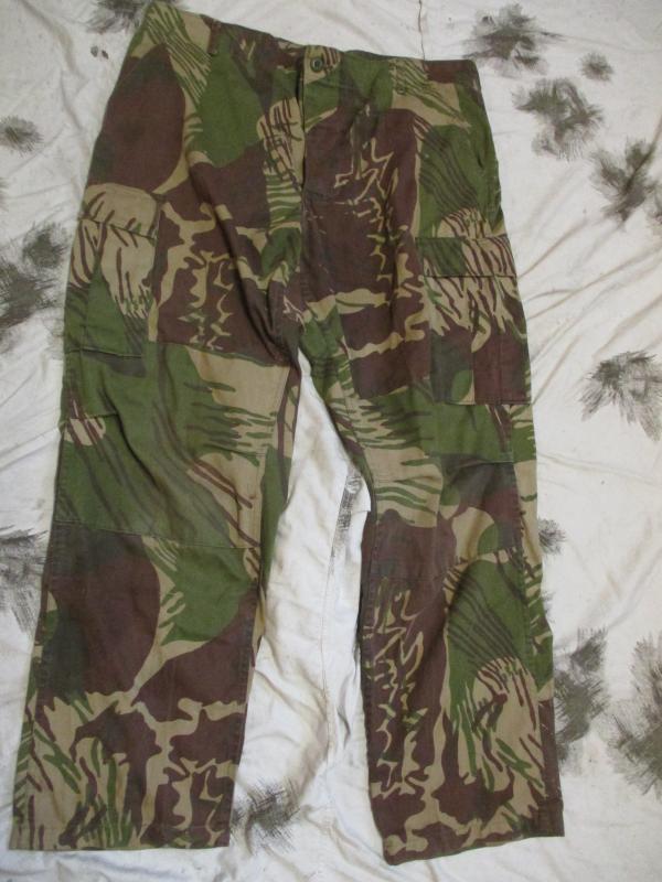 RARE RHODESIAN BRUSH STROKE RBS CAMO 80'S USA made BDU combat PANTS TROUSERS L R