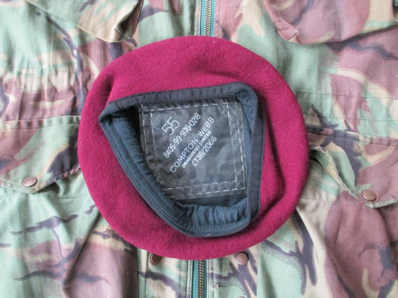 GENUINE PARACHUTE REGIMENT para paratrooper airborne maroon BERET FALKLANDS WAR ERA compton webb